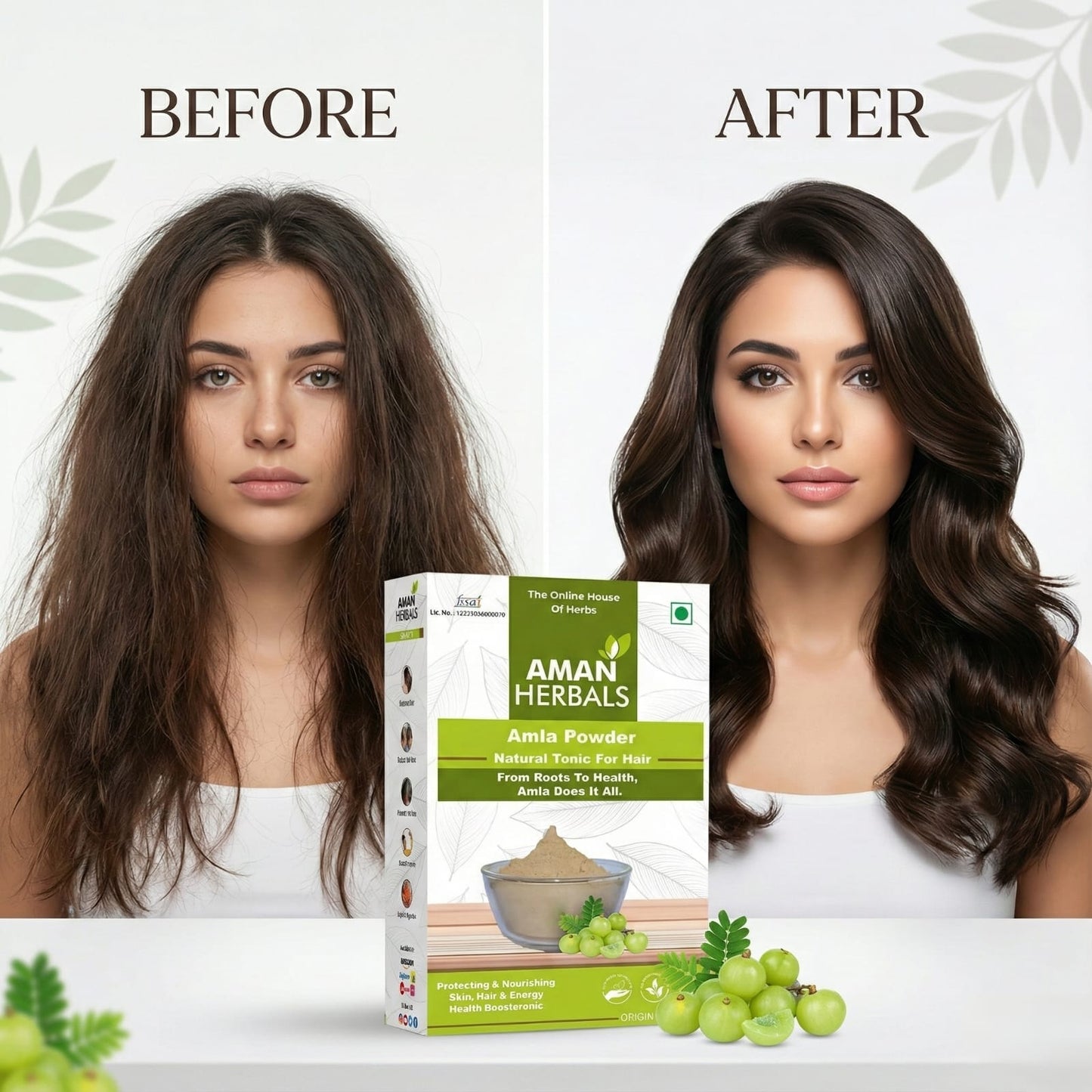 Organic and Pure Amla Powder Natural Tonic For Hair and drink