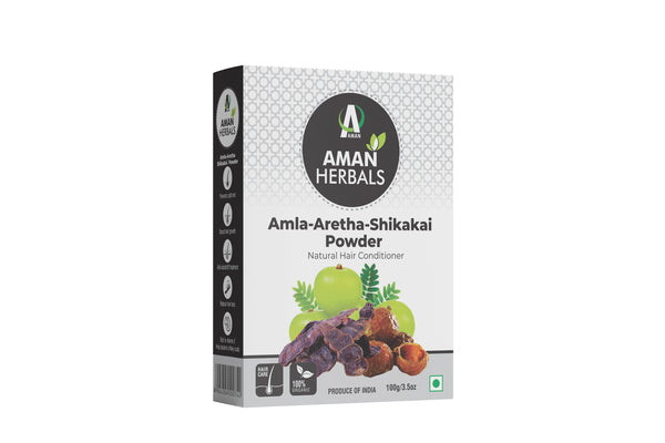 amla reetha shikakai powder, herbal hair mix, hair growth pack, ayurvedic hair care