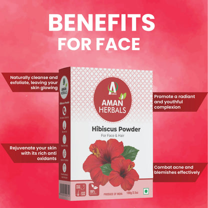 Hibiscus powder, natural hair conditioner, skin enhancer, herbal hair care, organic hibiscus, hair shine, skin glow, Ayurvedic beauty, antioxidant-rich powder, hair and skin treatment