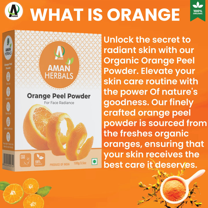 orange peel powder, skin brightening powder, vitamin C for skin, orange face pack