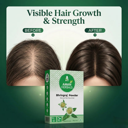 100% Pure and Natural Organic Bhringraj Powder for Hair Growth