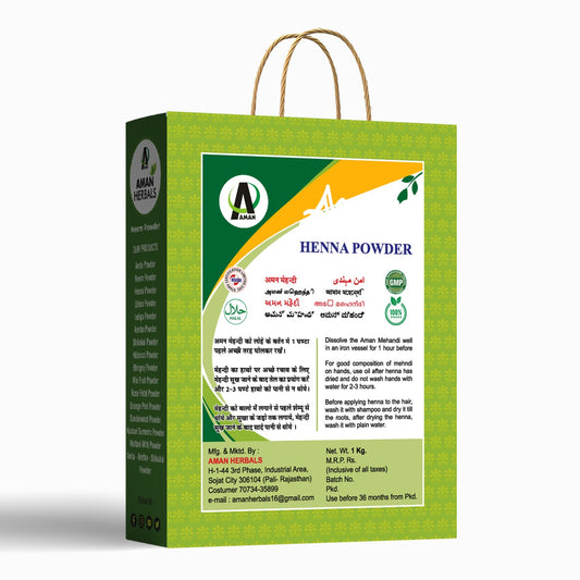 Aman Henna Powder – Premium Quality 100% Natural and Pure Powder