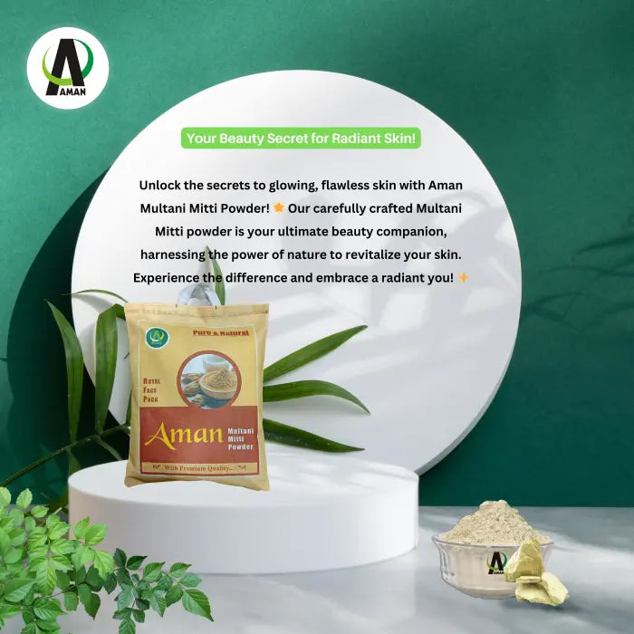 Multani Mitti powder, Fuller's Earth, deep cleansing, natural face pack, oil control, skin detox, clay mask, pore unclogging, Ayurvedic skincare, skin purification