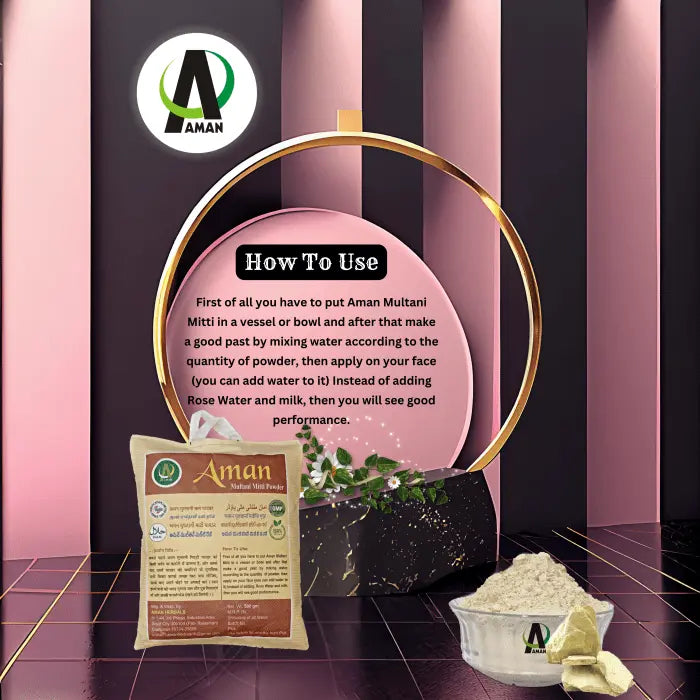 Multani Mitti powder, Fuller's Earth, deep cleansing, natural face pack, oil control, skin detox, clay mask, pore unclogging, Ayurvedic skincare, skin purification