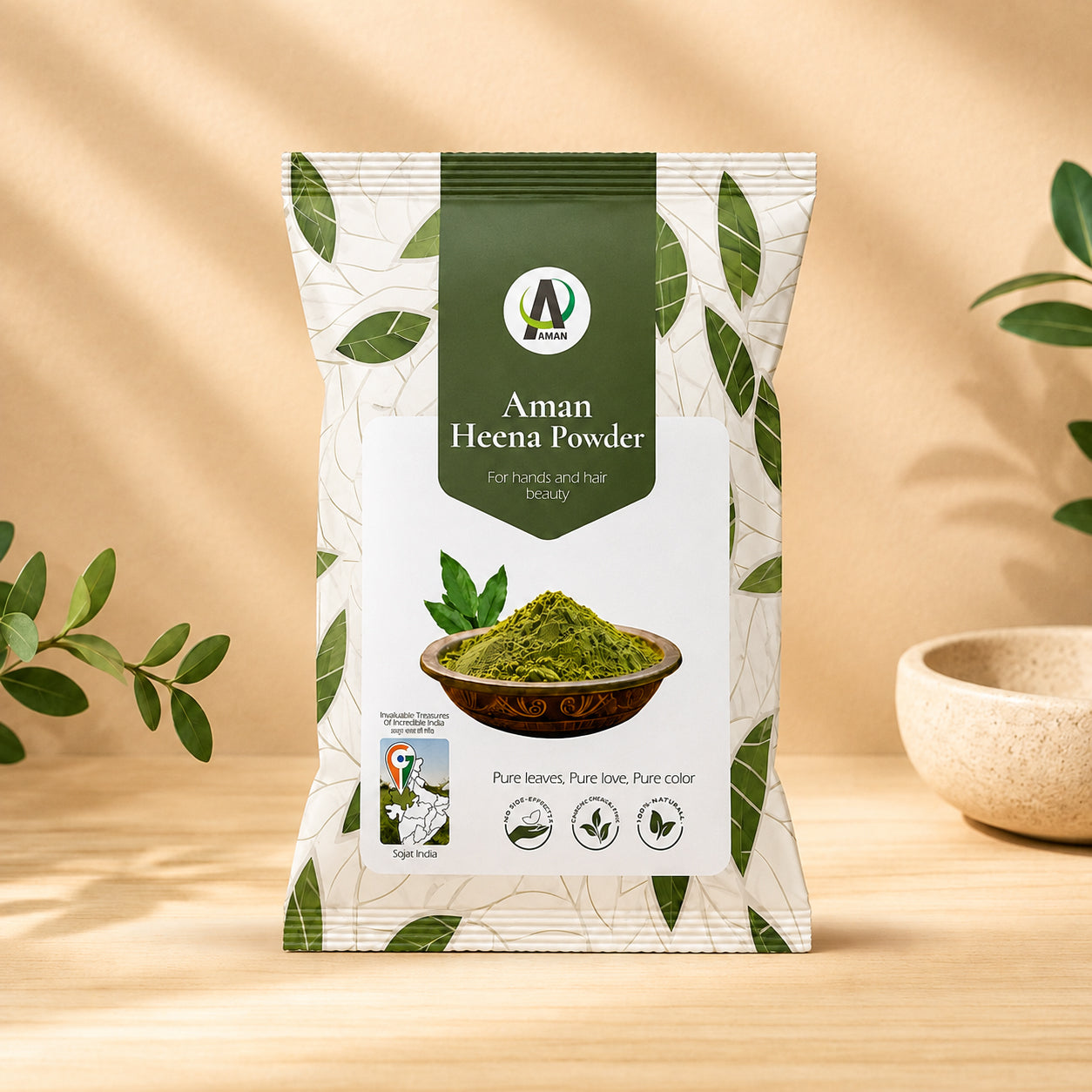 Natural Henna Powder for Hair – Reddish Hair Colour