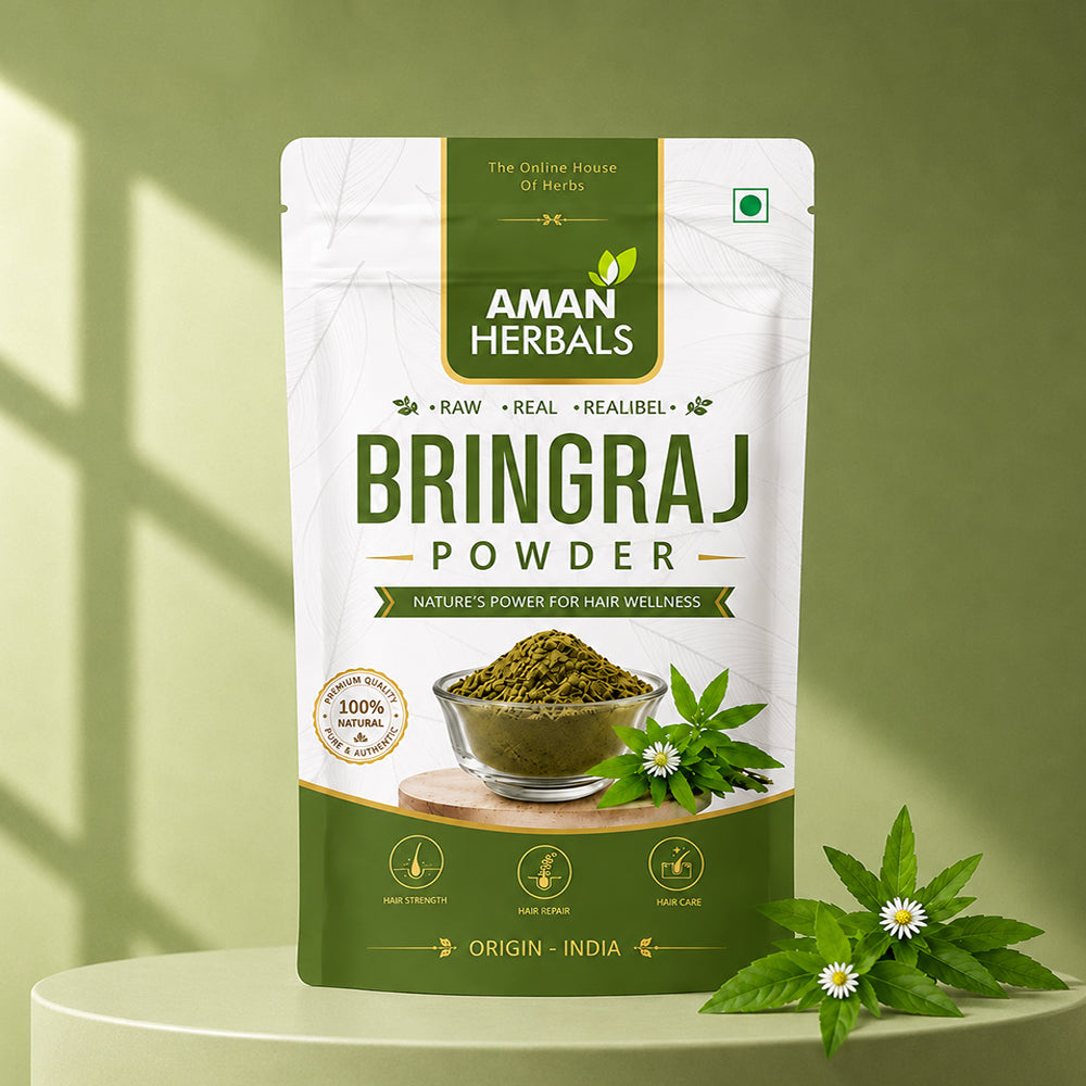 100% Pure and Natural Organic Bhringraj Powder for Hair Growth