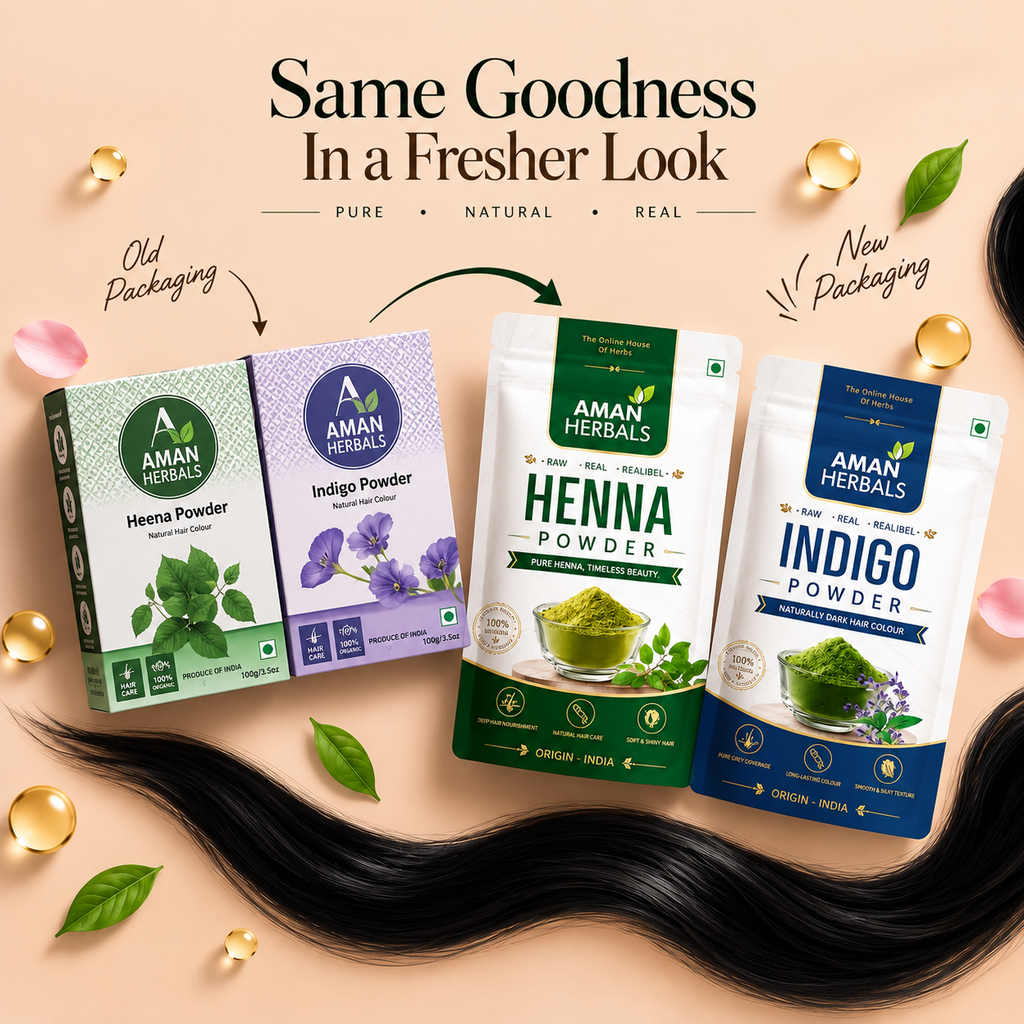Natural Hair Colour.      Henna Indigo Powder Combo Pack