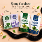 Natural Hair Colour.      Henna Indigo Powder Combo Pack