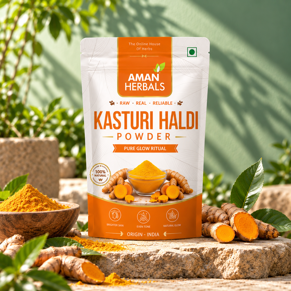 Organic Natural Kasturi Manjal (Haldi) Powder for Face and Skin