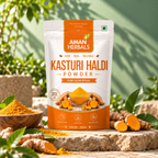 Organic Natural Kasturi Manjal (Haldi) Powder for Face and Skin