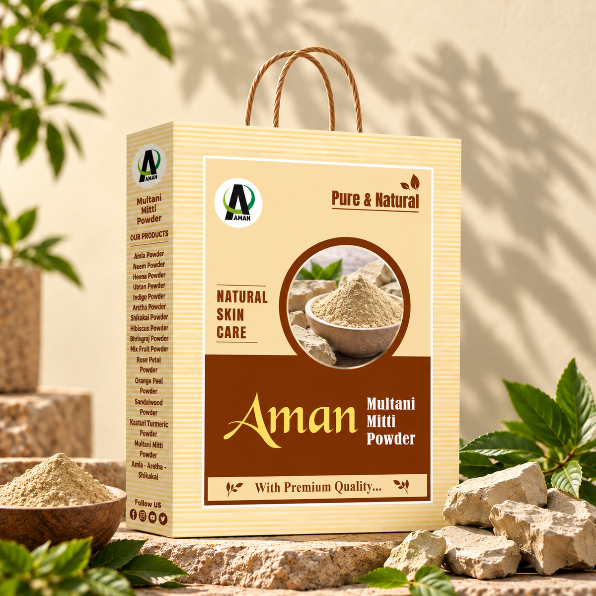 Aman Multani Mitti – Premium Quality 100% Natural and Pure Powder