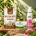 100% Pure & Natural Multani Mitti Powder With Alovera Gel & Rose Water