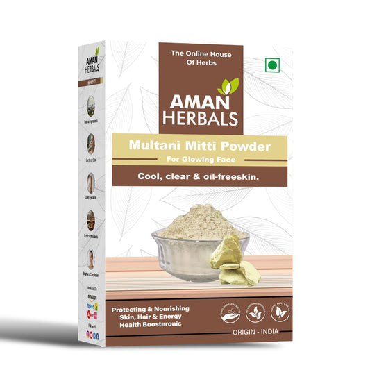 100% Pure and Natural Multani Mitti Powder for Face & Skin Glow