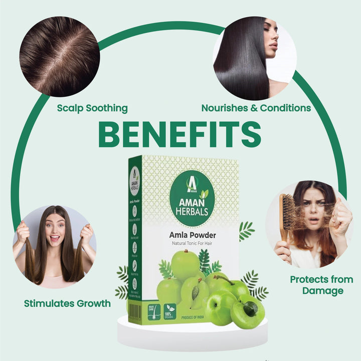 amla powder, hair growth, amla for hair, organic amla, vitamin C powder, herbal hair care, amla benefits, scalp nourishment, natural hair growth, anti-hair fall