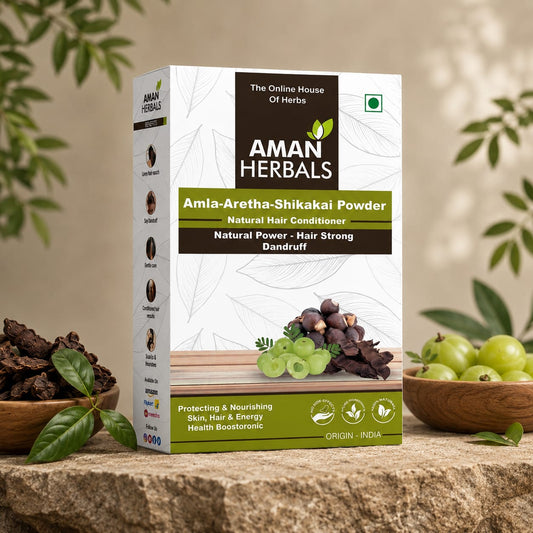 Amla Reetha Shikakai Hair Care Powder | Natural Hair Growth Cleanser