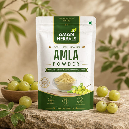 Organic and Pure Amla Powder Natural Tonic For Hair and drink