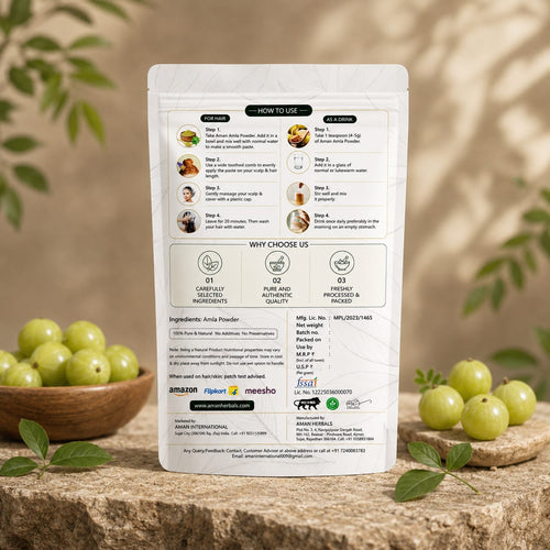 Pure Amla Powder for Hair Growth – 100g Pack of 2