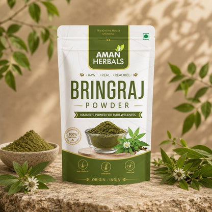 100% Pure and Natural Organic Bhringraj Powder for Hair Growth