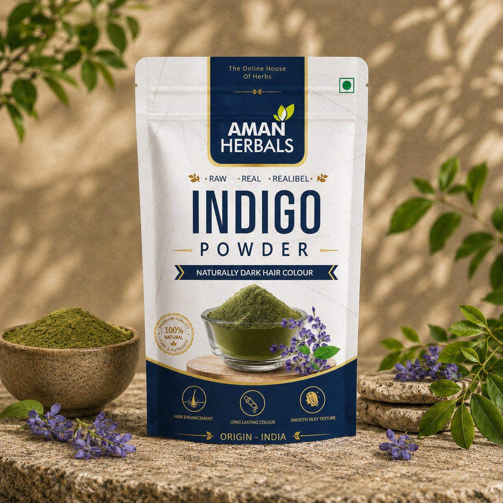 100% Pure and Natural Organic & Herbal Indigo Powder for Black Hair