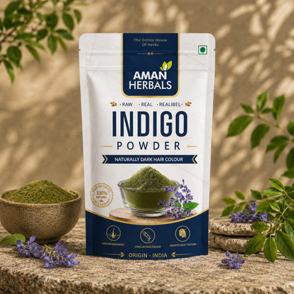 100% Pure and Natural Organic & Herbal Indigo Powder for Black Hair