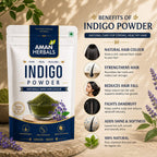 100% Pure and Natural Organic & Herbal Indigo Powder for Black Hair