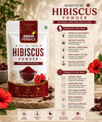 100% Pure and Natural Hibiscus powder for Hair Growth Face pack