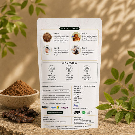 Organic Natural Shikakai Powder for Hair Conditioner Chemical-Free