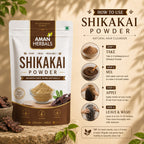 Organic Shikakai Powder | 100% Natural | Shikakai Power Shampoo Rejuvenates & Healthy Scalp (100 gm)