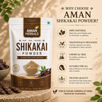 Organic Shikakai Powder | 100% Natural | Shikakai Power Shampoo Rejuvenates & Healthy Scalp (100 gm)