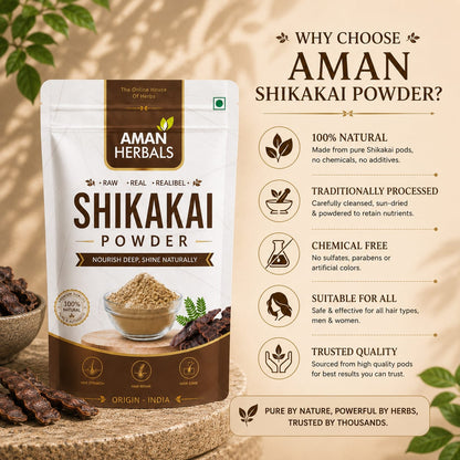 Organic Natural Shikakai Powder for Hair Conditioner Chemical-Free