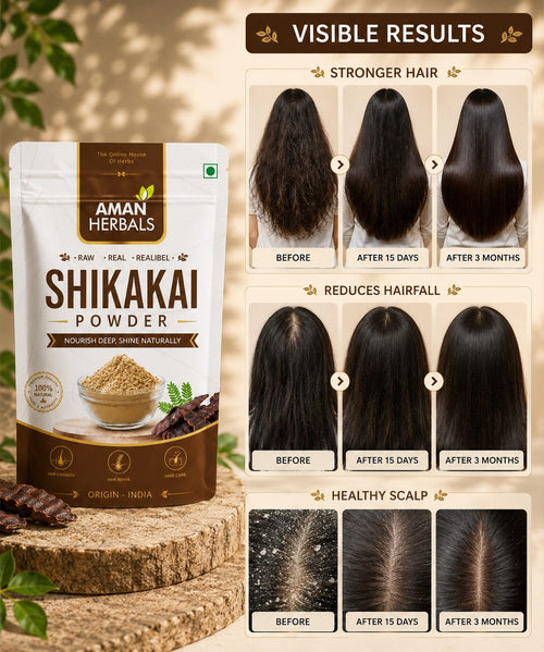 Organic Natural Shikakai Powder for Hair Conditioner Chemical-Free