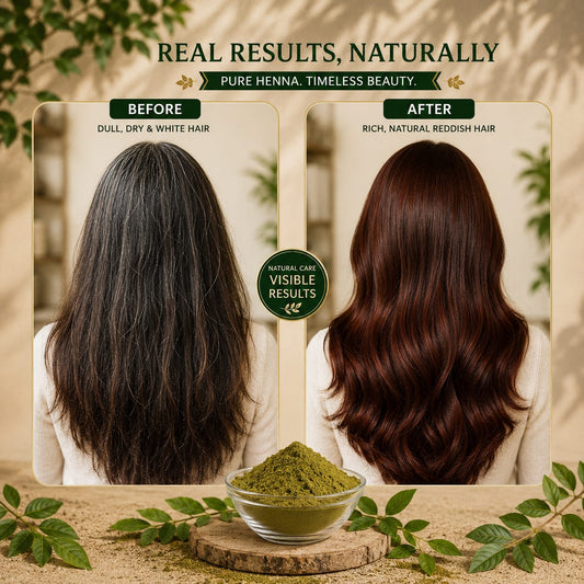 100% Pure and Natural Organic Henna/Mehndi Powder For Black Hair