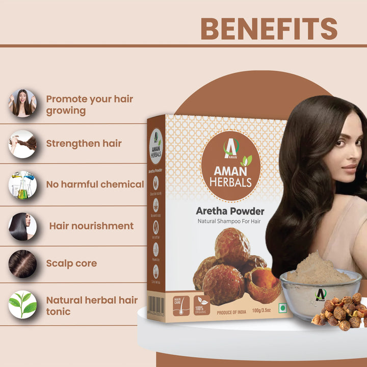 reetha powder, natural hair cleanser, soapnut powder, reetha for dandruff