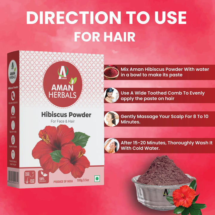 Hibiscus powder, natural hair conditioner, skin enhancer, herbal hair care, organic hibiscus, hair shine, skin glow, Ayurvedic beauty, antioxidant-rich powder, hair and skin treatment