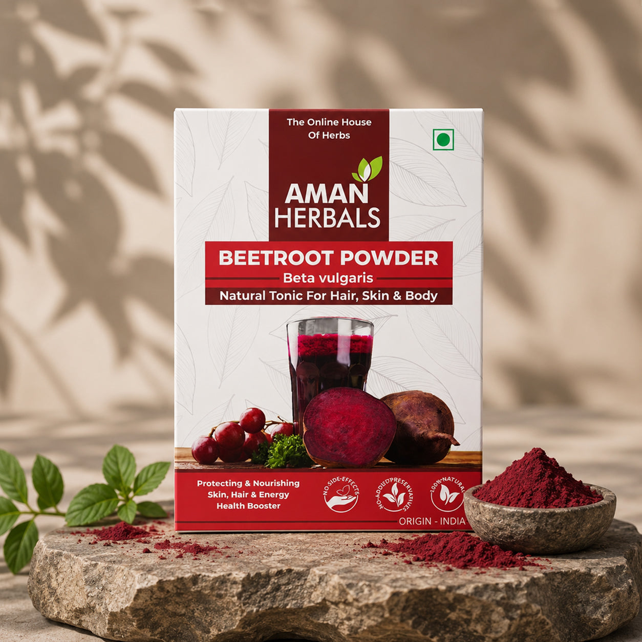 100% Pure Natural Tonic for Hair & Skin Use Beetroot Powder